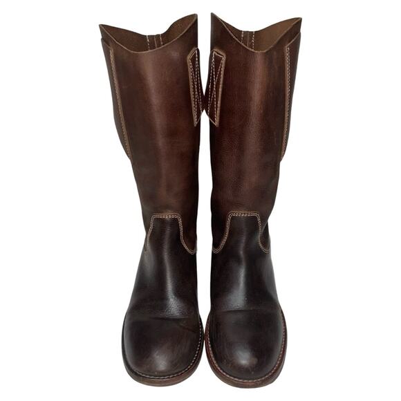 TREMP Brown Leather Tall Riding Boots      Size: EU 37 / US 7 - Picture 2 of 8